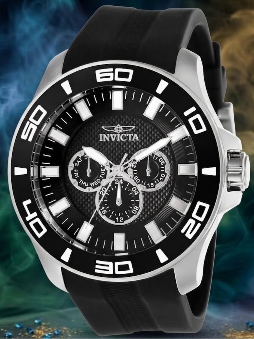 Invicta Pro Diver Impact 50MM 330FT Water Resistance Luxury Dive Watch!